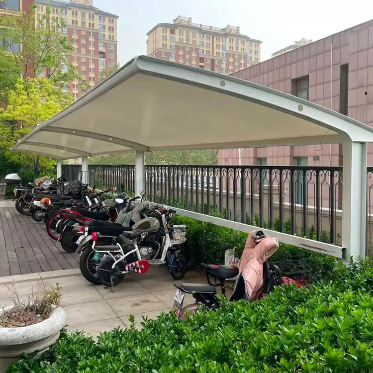 范县膜结构电动车棚